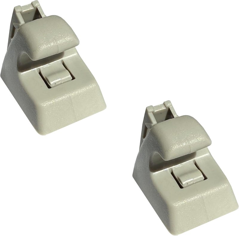 2M PLASTIC Sun Visor Holder Retainer Pair fits for Chevy Cruze 2016 2017 2018 Atmosphere Light Gray - Image 1